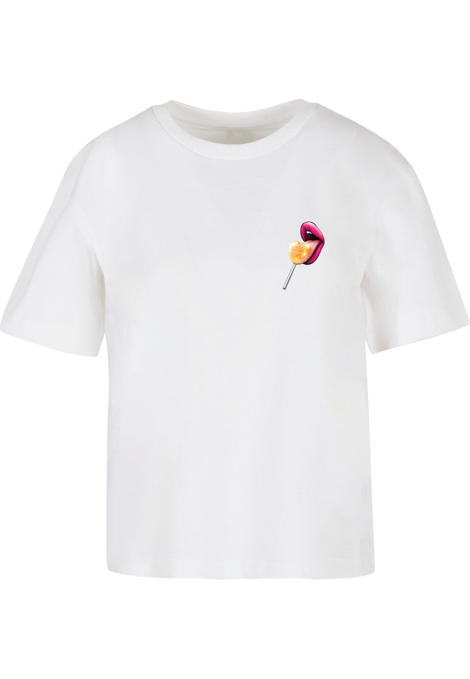 T-shirt 'Sugar Bomb' gul / grå / rosa