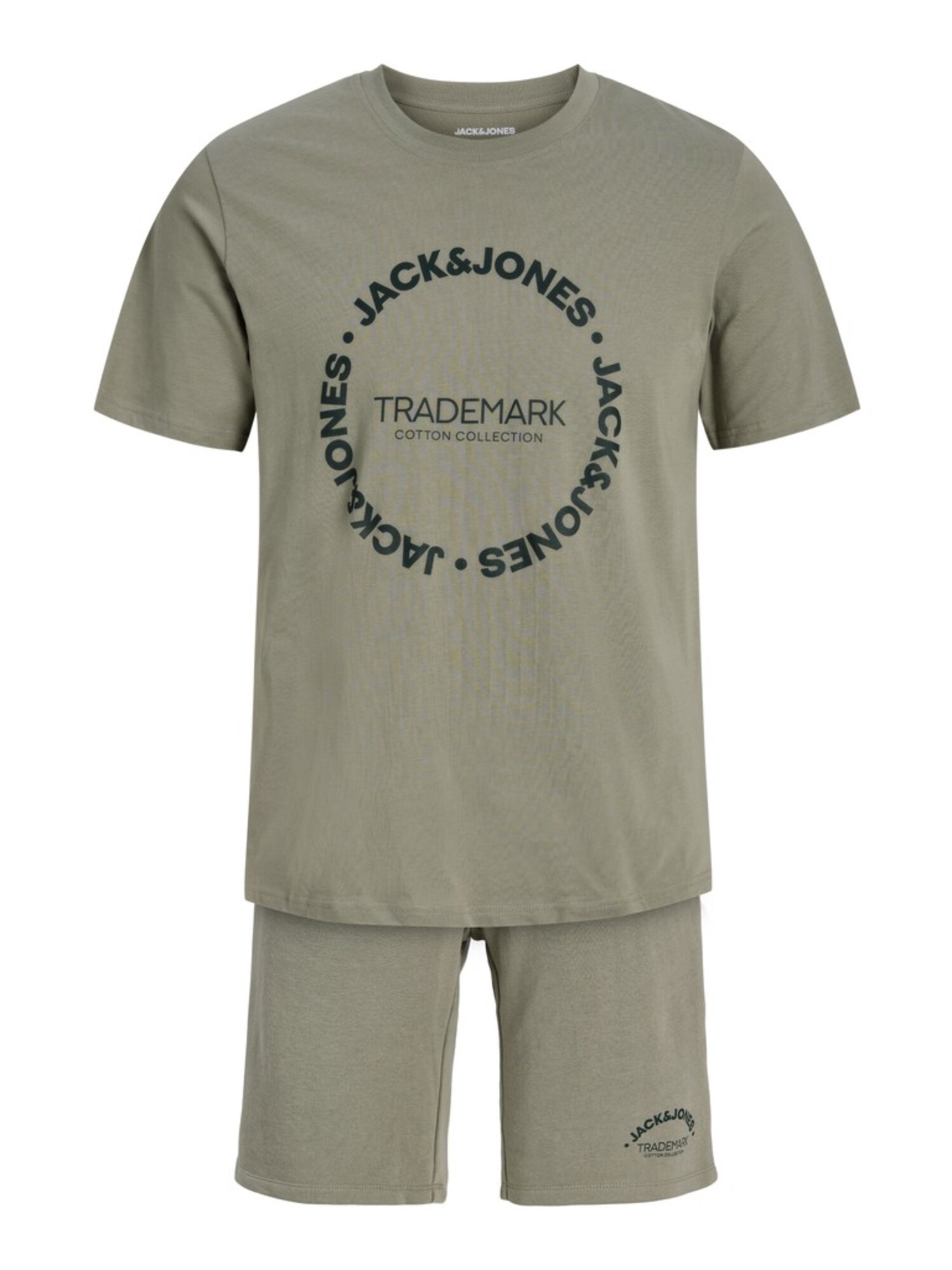 JACK & JONES Joggingová súprava 'JJBENSON'  olivová / tmavozelená