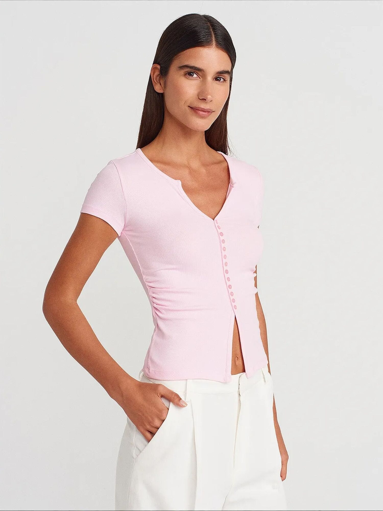 Dilvin Bluza 'Blusen' rosé