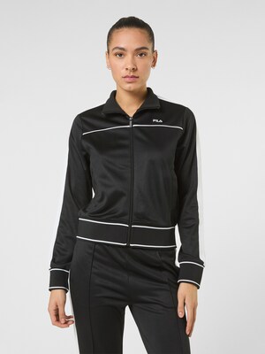 FILA Sudadera con cremallera 'MICHI regular cropped taped track jacket'  negro