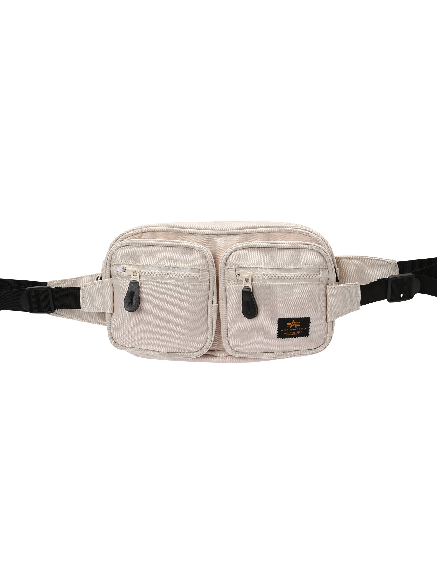 ALPHA INDUSTRIES Borsetă  negru / alb lână