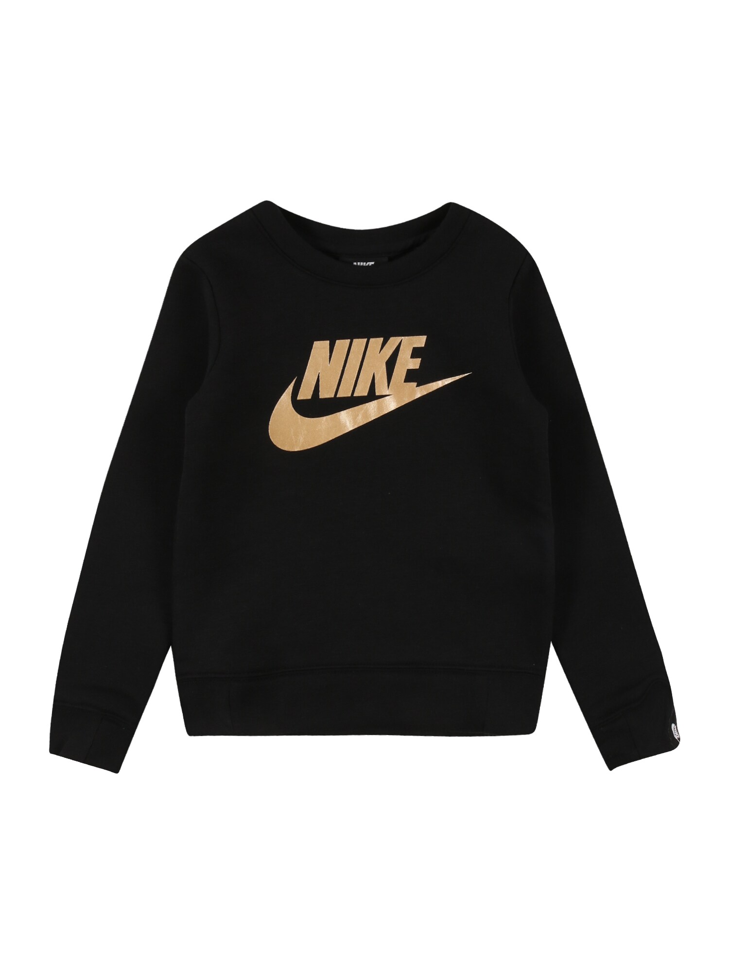 Nike Sportswear Megztinis be užsegimo  juoda / auksas