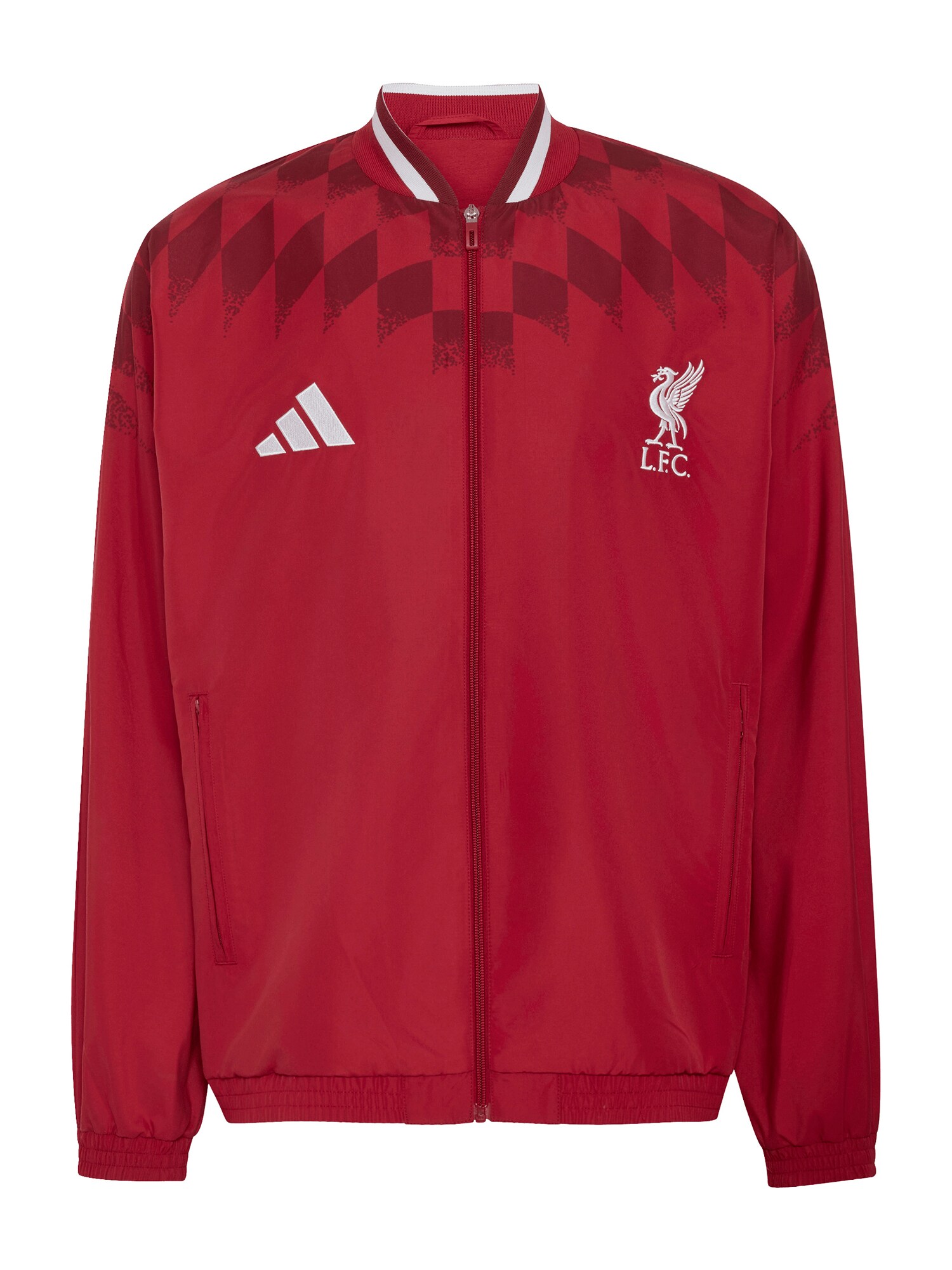 ADIDAS PERFORMANCE Jakna za vježbanje 'FC Liverpool Stadium'  crvena / tamno crvena / bijela
