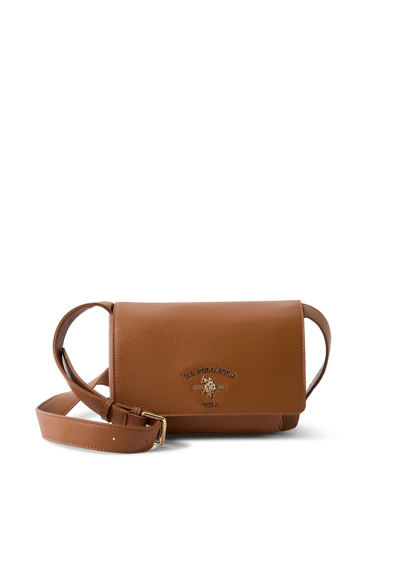 U.S. POLO ASSN. Torba preko ramena 'STANFORD' konjak
