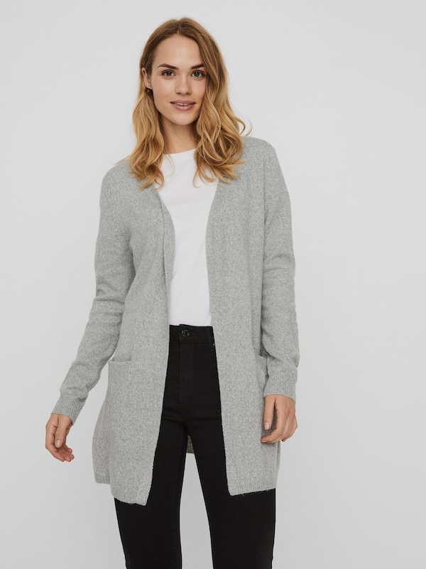 Vero Moda Doffy offene Strickjacke mit langen Ärmeln