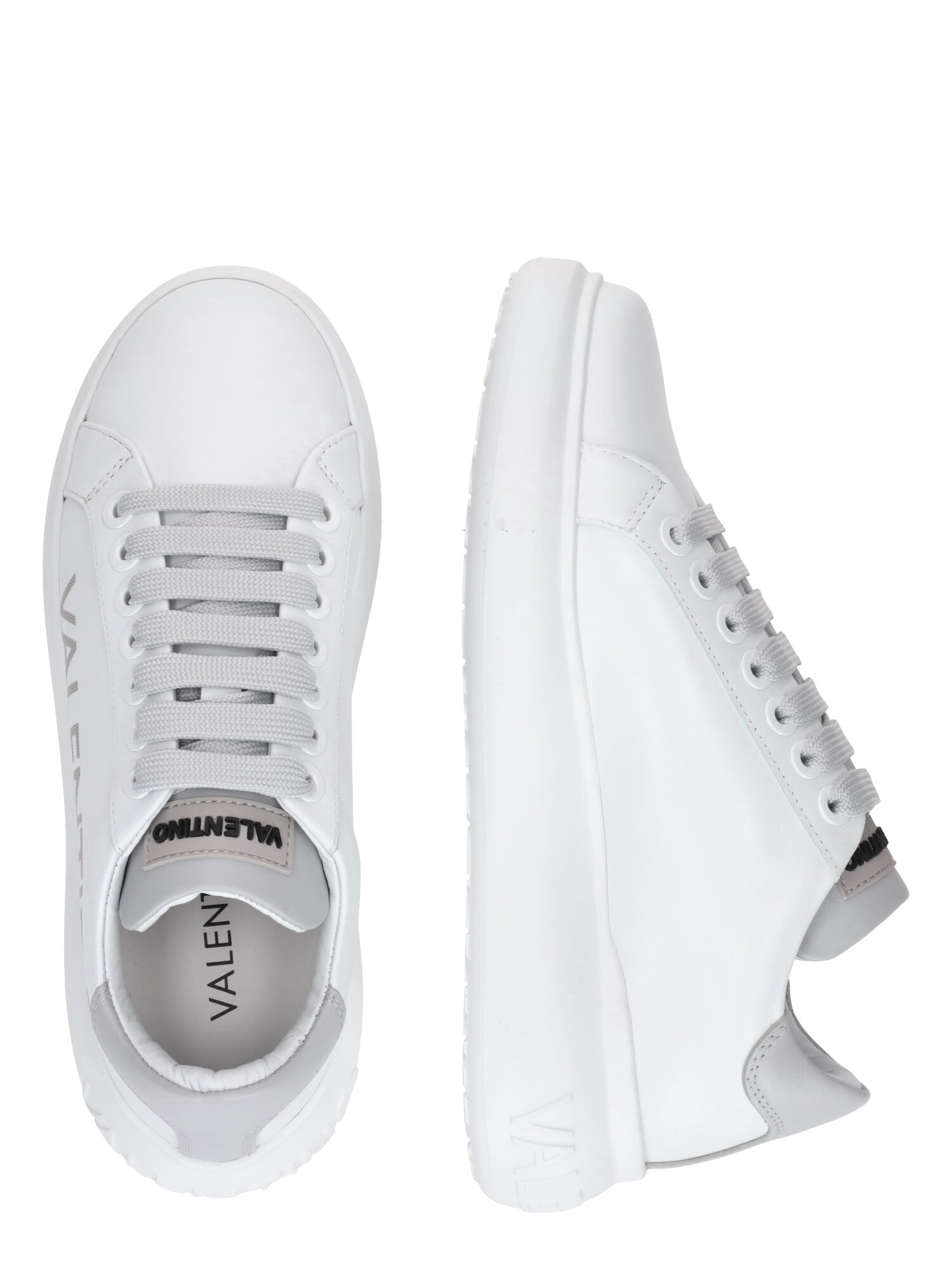 Valentino Shoes Rövid szárú sportcipők  világosszürke / fehér termék 2. képe