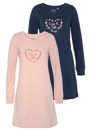 VIVANCE, Noční košilka, modrá & pink