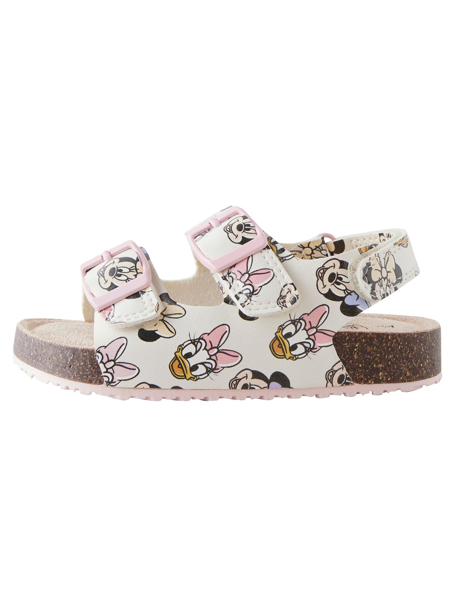 Next Sandale  roz pal / negru / alb natural