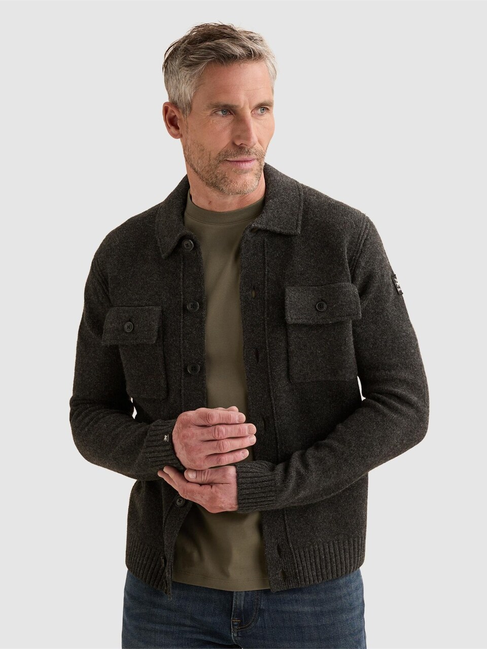 Kofta 'Cardigan in wool with button closure'