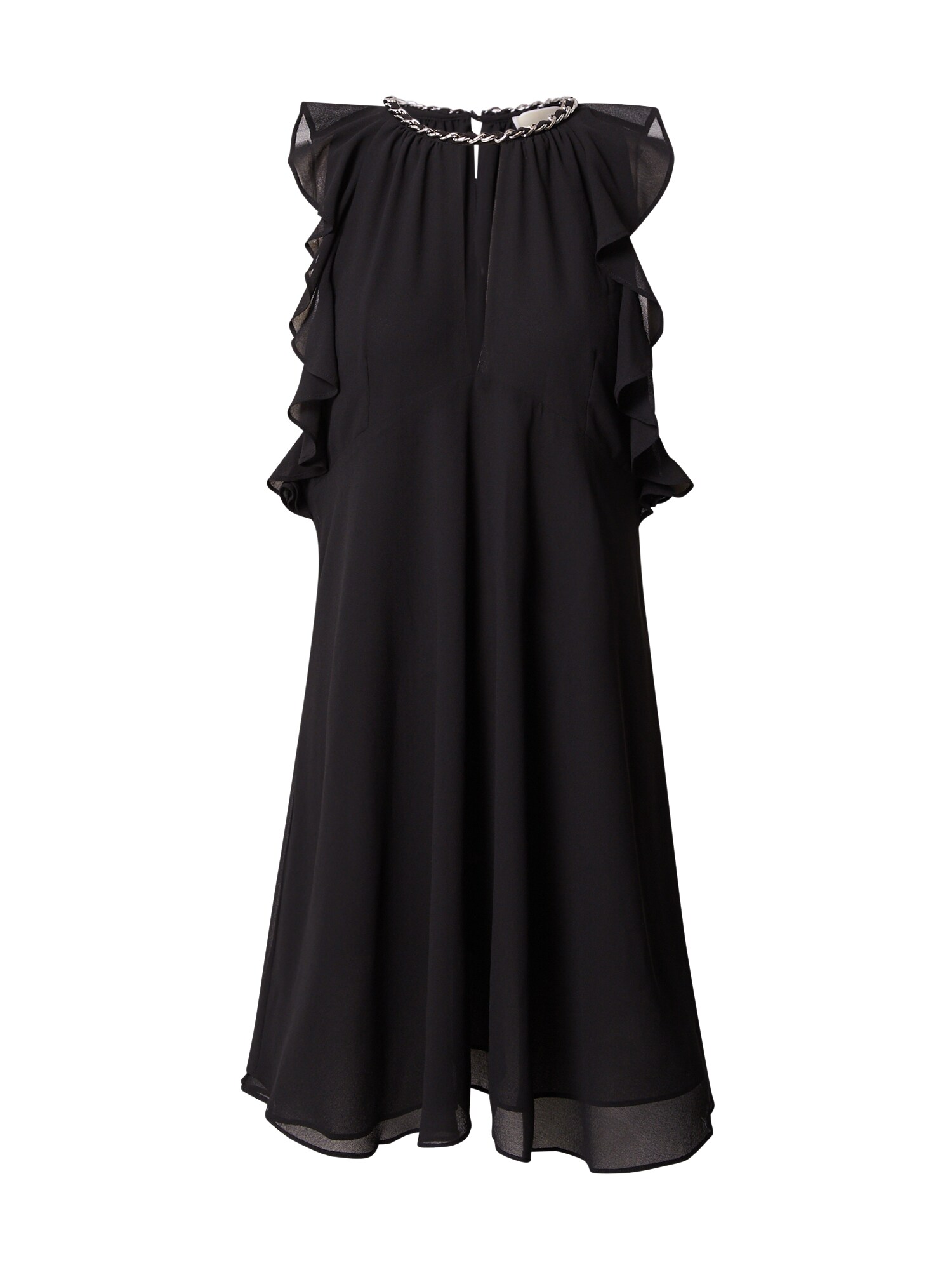 MICHAEL Michael Kors Kokteilinė suknelė juoda / sidabrinė