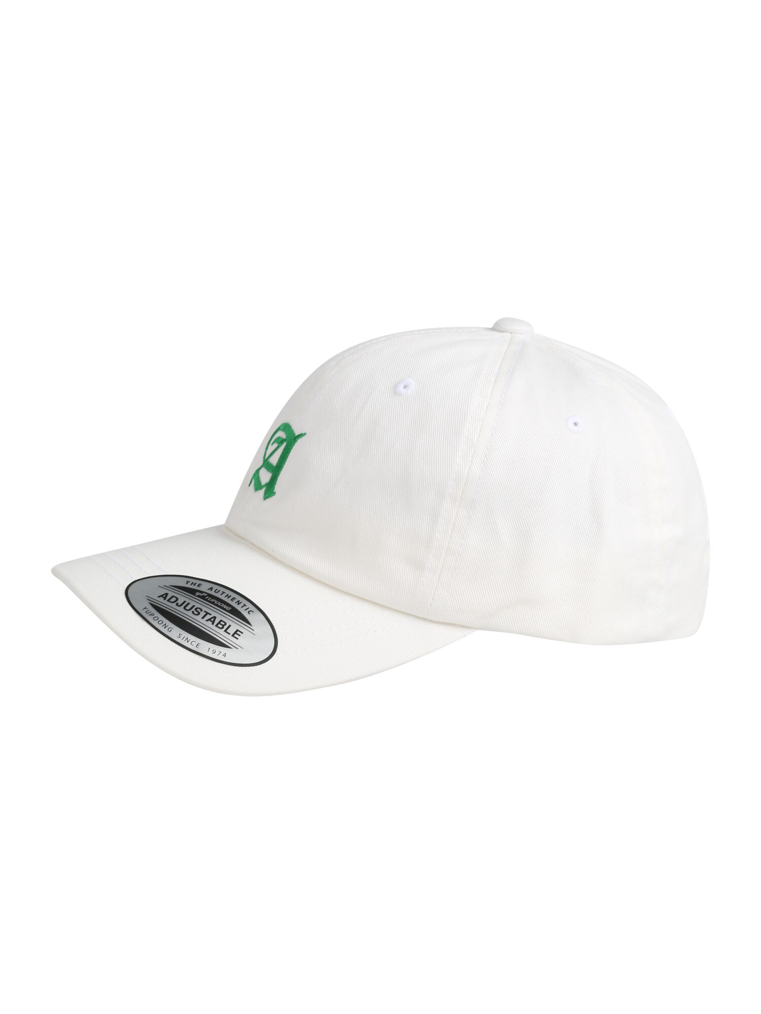 Urban Classics Șapcă 'Letter'  verde iarbă / alb