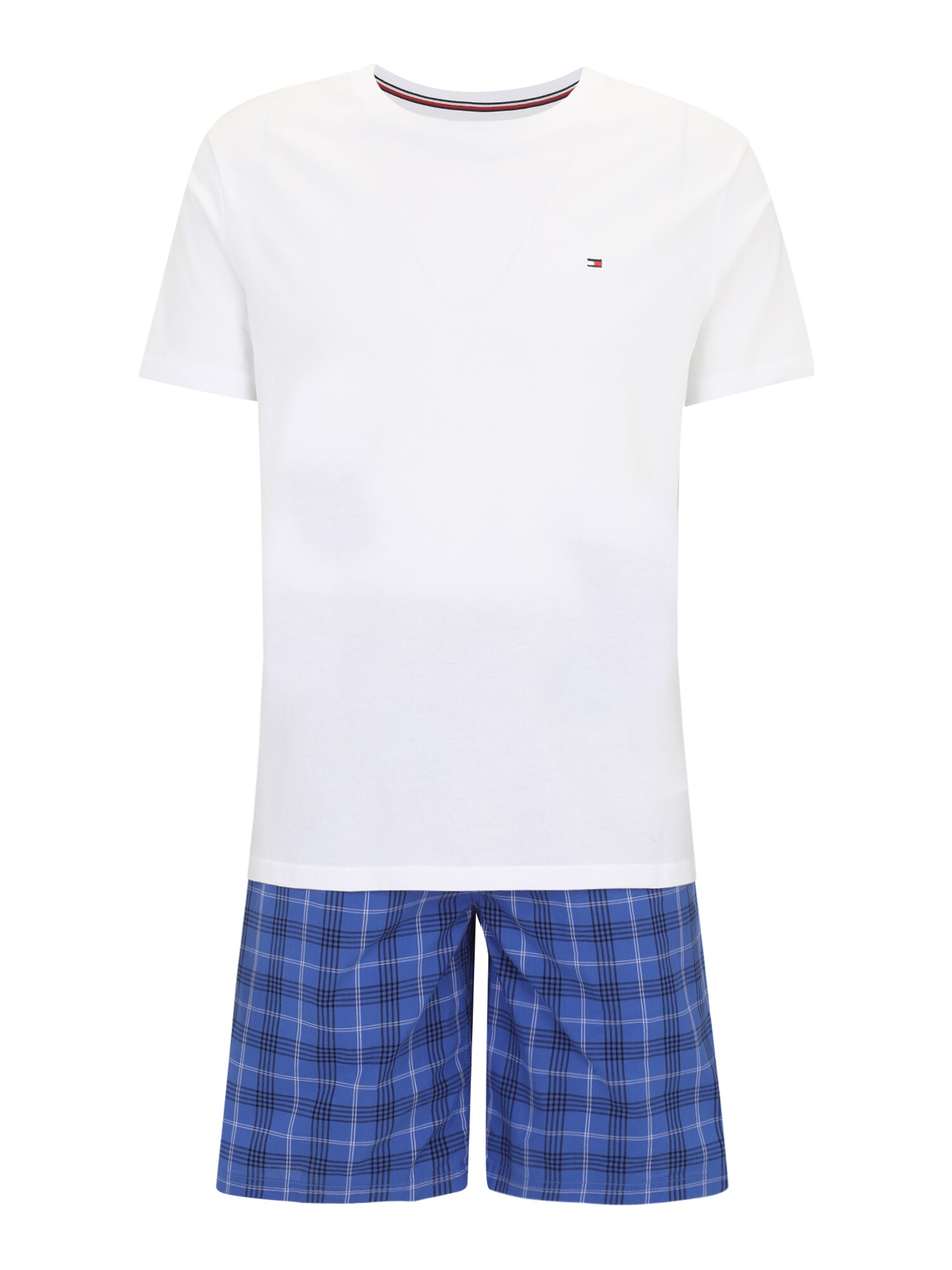 Tommy Hilfiger Underwear Rövid pizsama  kék / tengerészkék / galambkék / fehér akciós termékkép 1