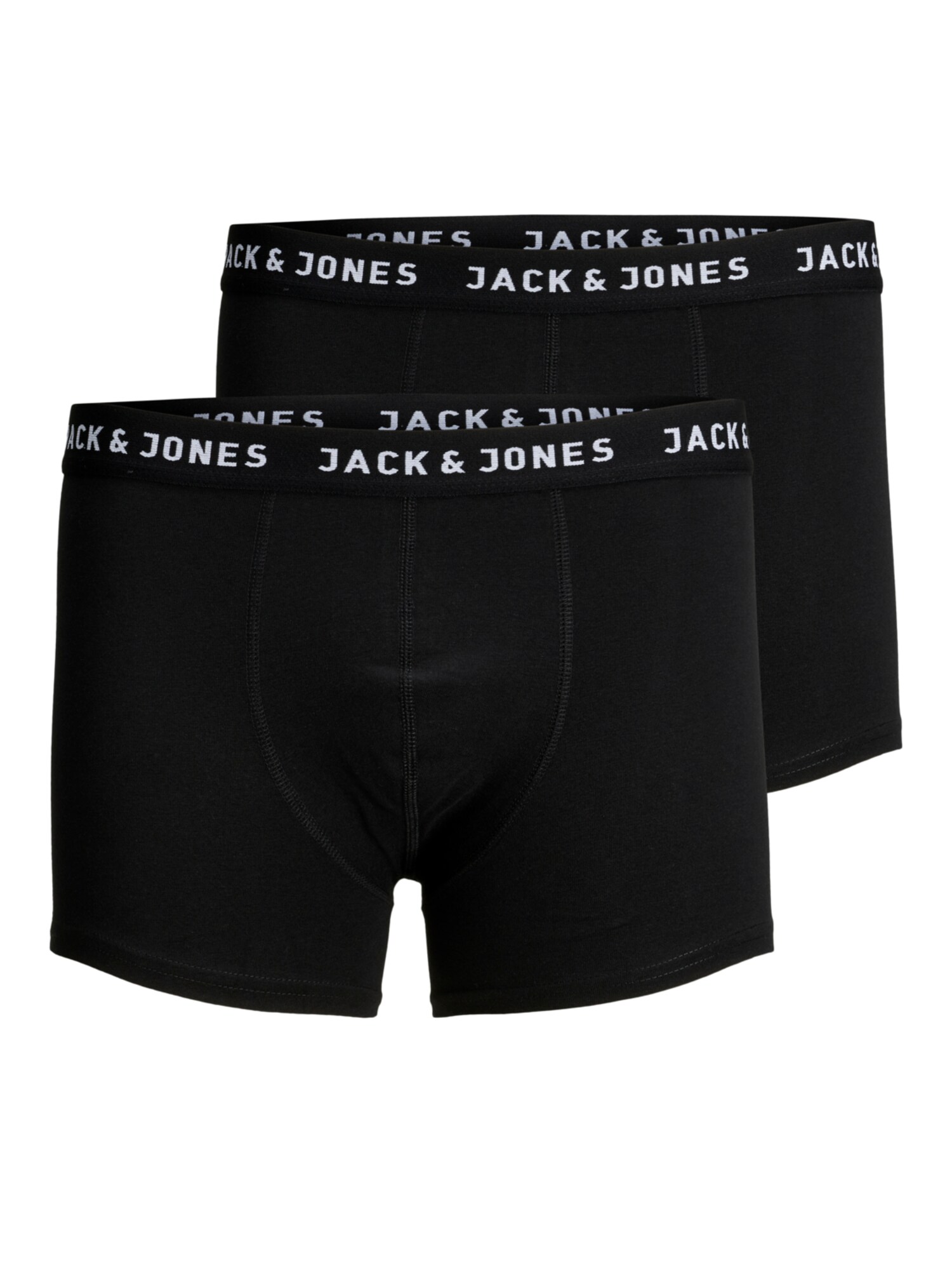 JACK & JONES Boxer trumpikės juoda / balta