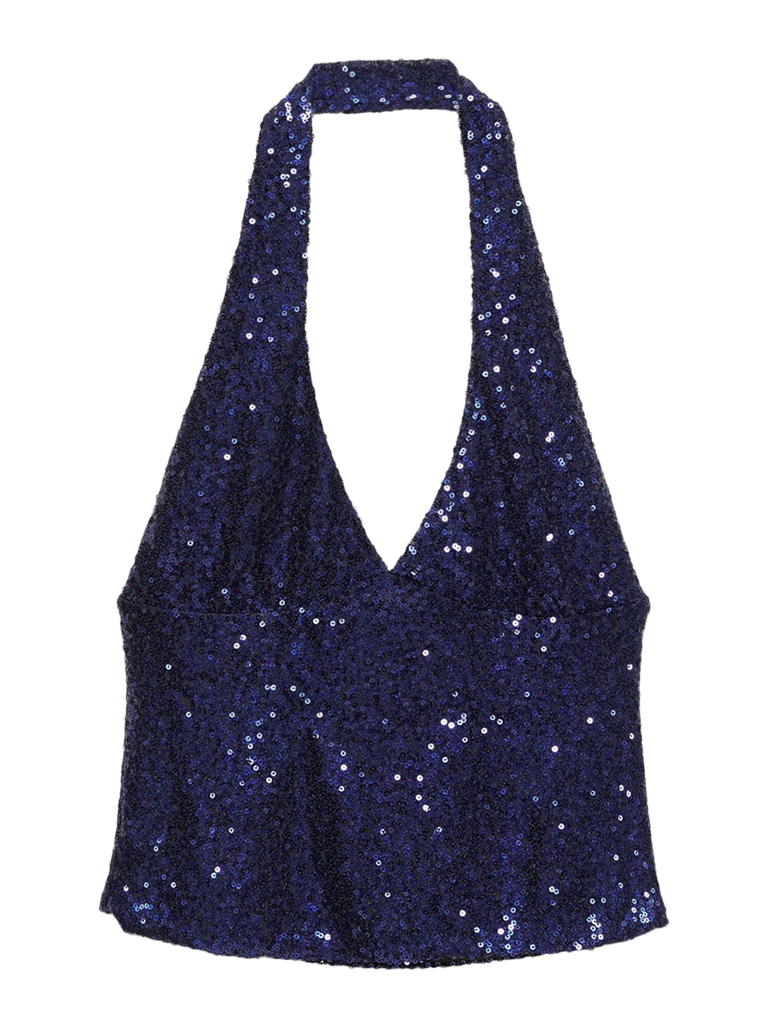Pull&Bear Top  albastru închis
