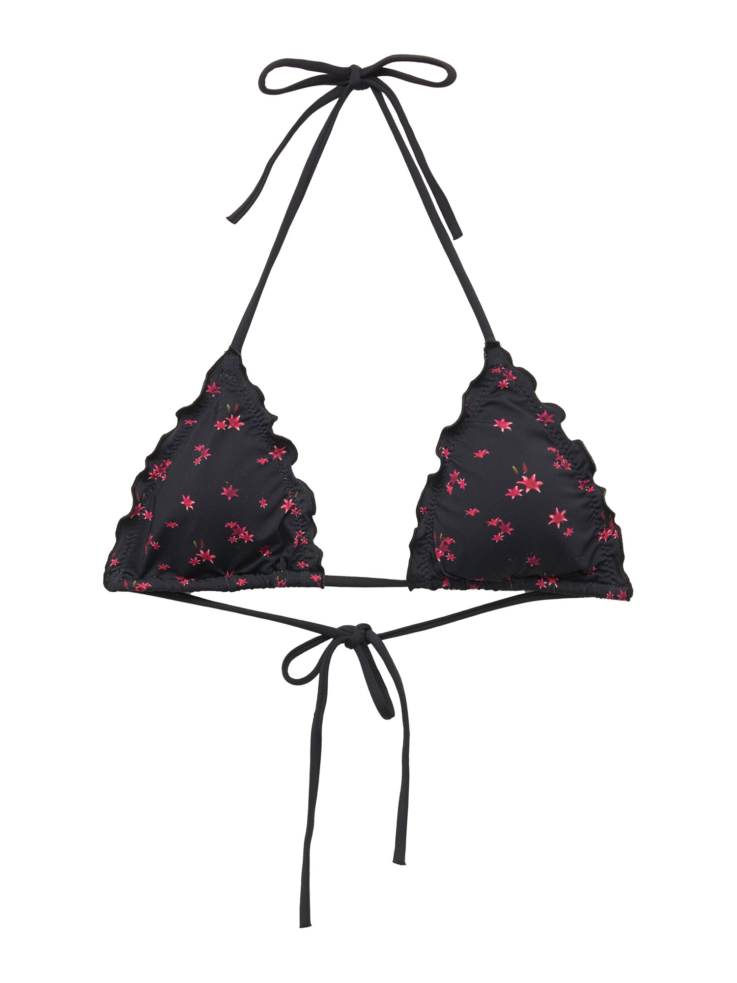 Pull&Bear Bikini felső  zöld / rózsaszín / sötét-rózsaszín / fekete akciós termékkép 1