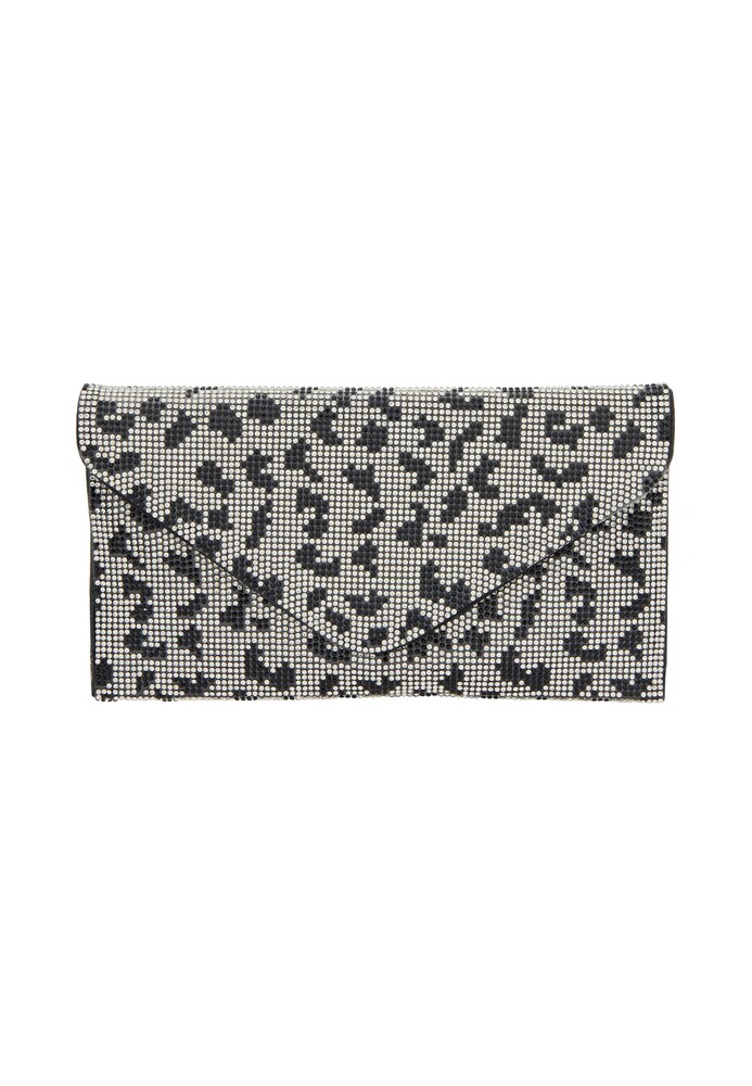 faina Clutch Damen Größe One Size schwarz / silber
