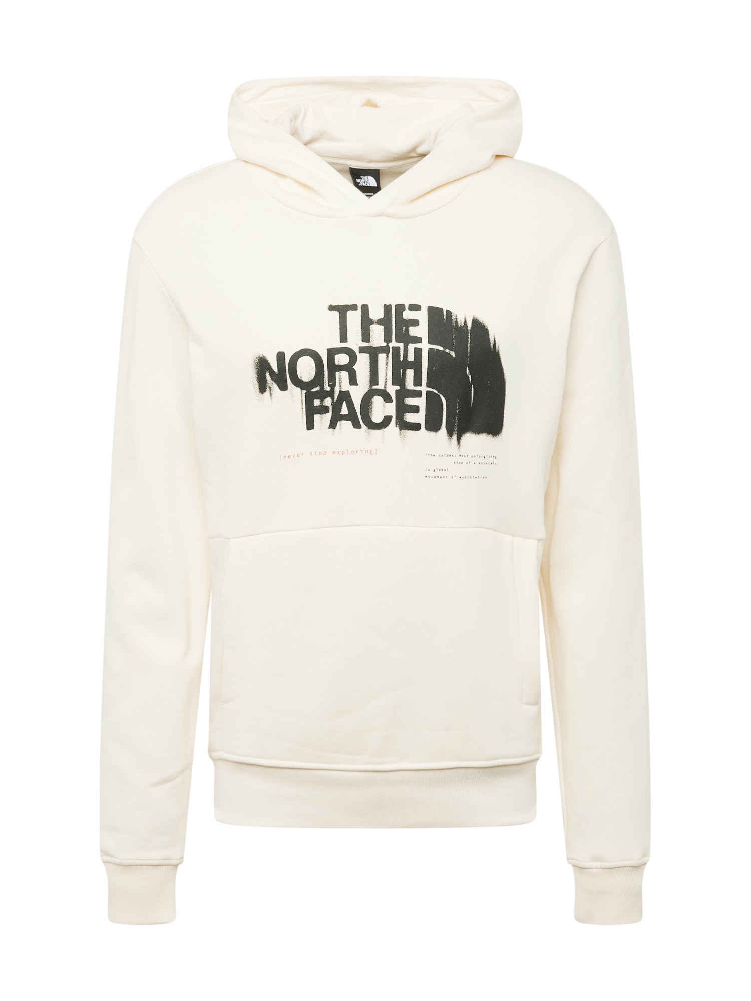 THE NORTH FACE Bluză de molton  negru / alb
