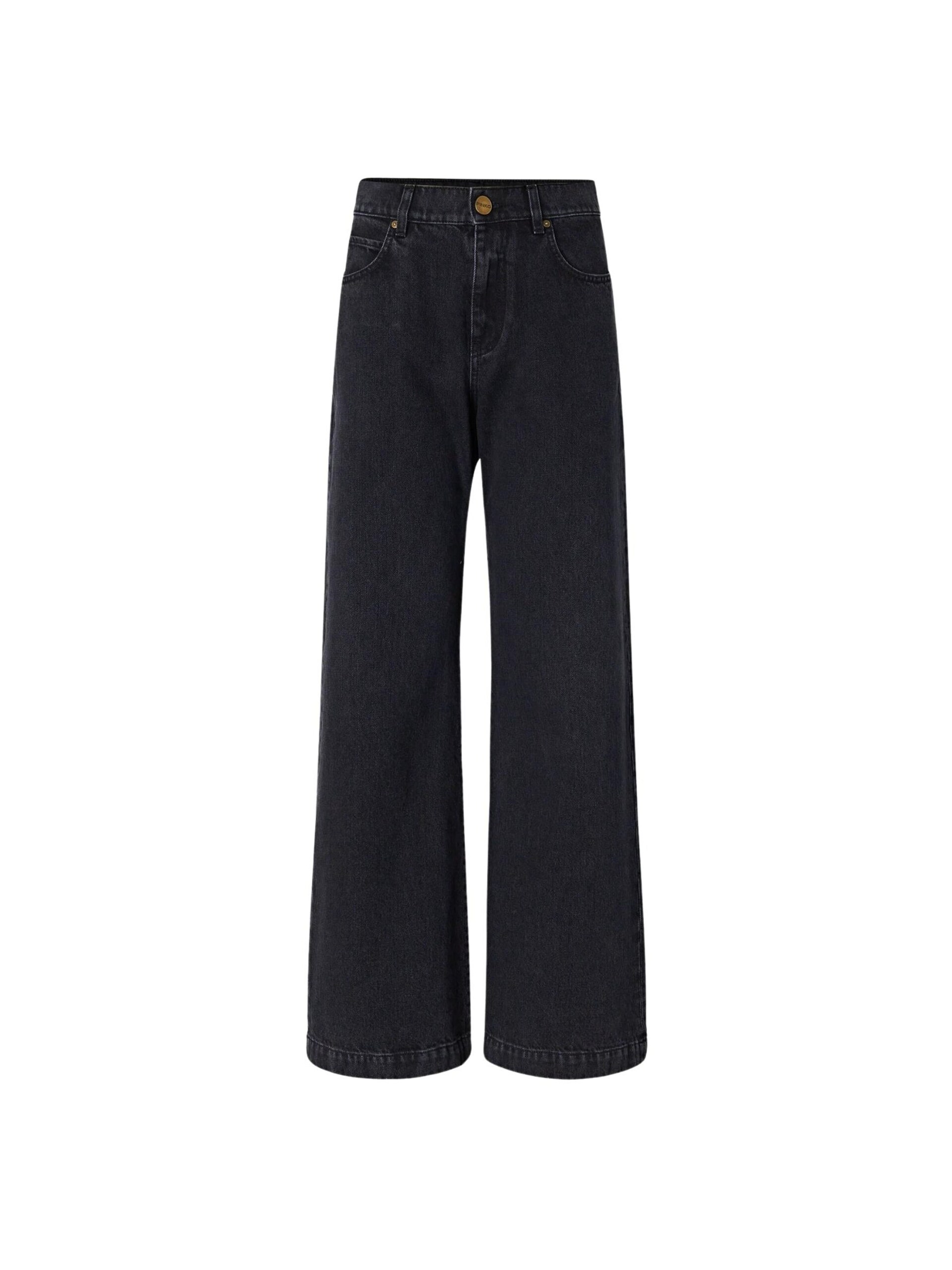 PINKO Jeans 'PINKO WANDA WAIST DOWN WIDE LEG WASHED BLACK PANTALONE' dam