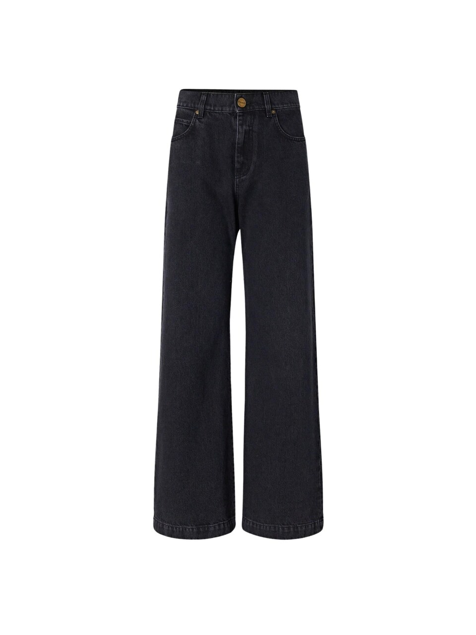 Jeans 'PINKO WANDA WAIST DOWN WIDE LEG WASHED BLACK PANTALONE'