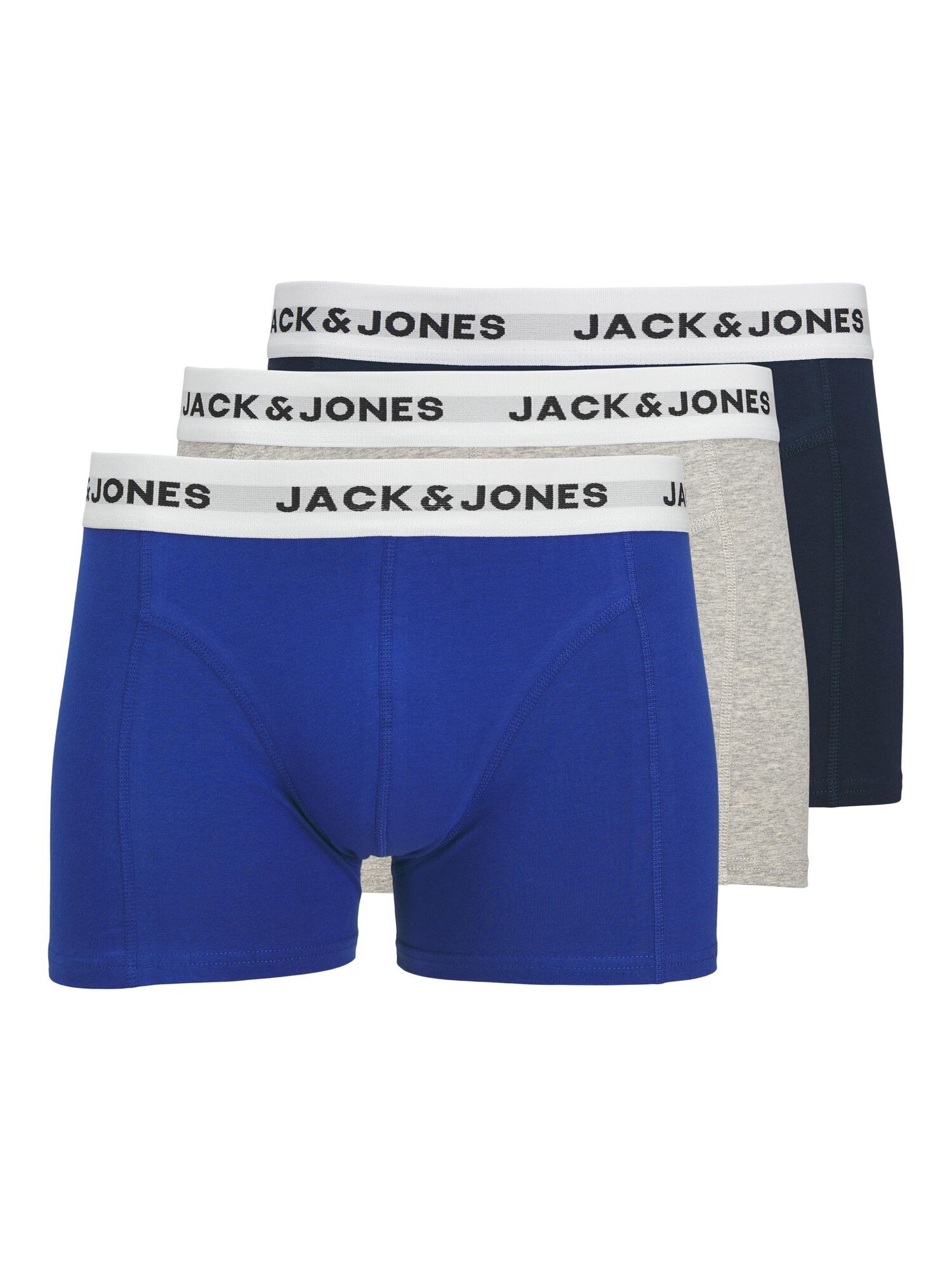 JACK & JONES Boxeri JACJOE  albastru / bleumarin / gri amestecat / alb
