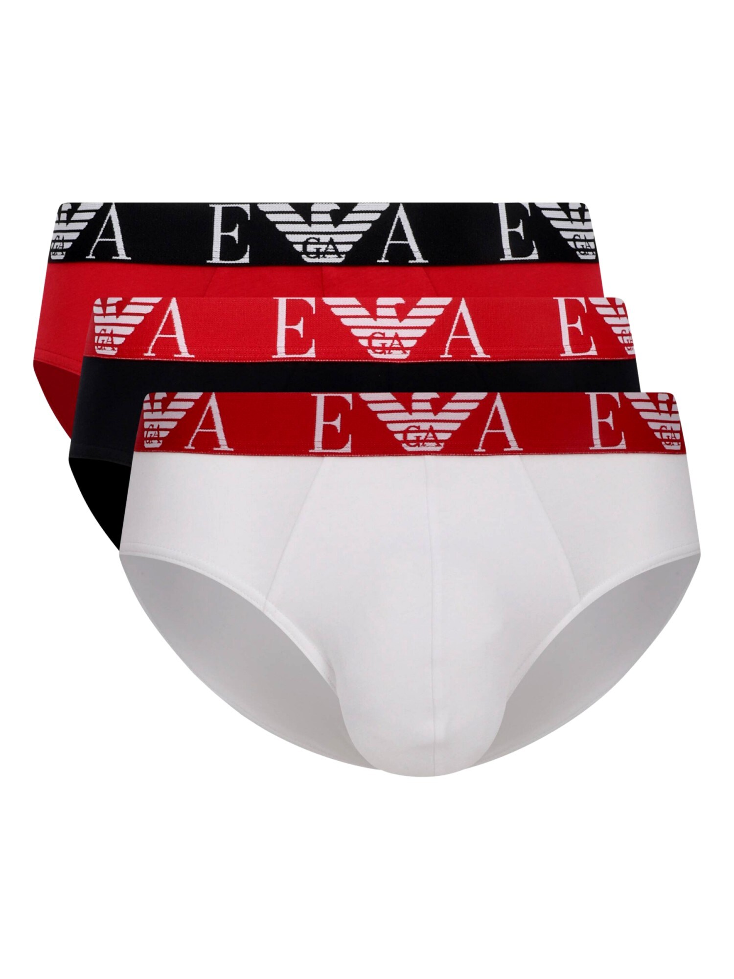 EA7 Emporio Armani Spodnje hlačke  rdeča / temno rdeča / črna / bela