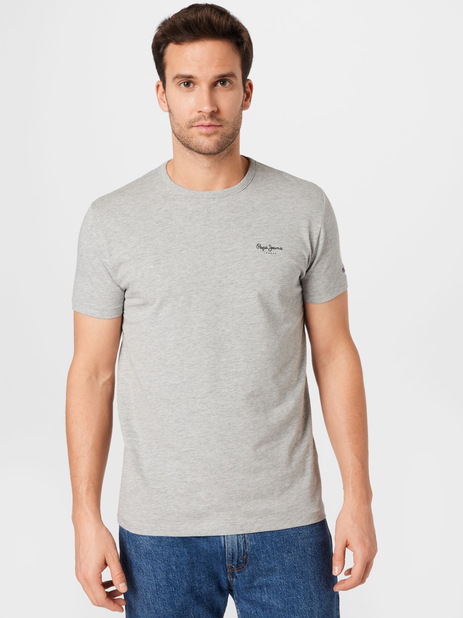 Pepe Jeans Póló  szürke melír / fekete termék 2. képe