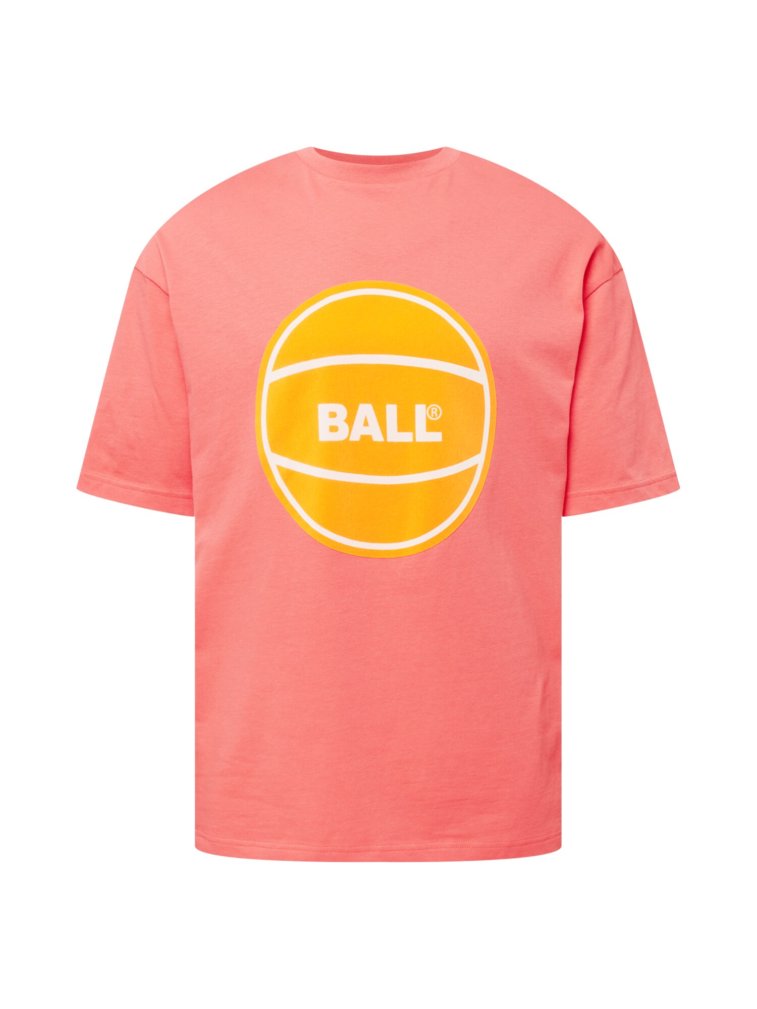 Ball Marškinėliai rožių spalva / balta / oranžinė