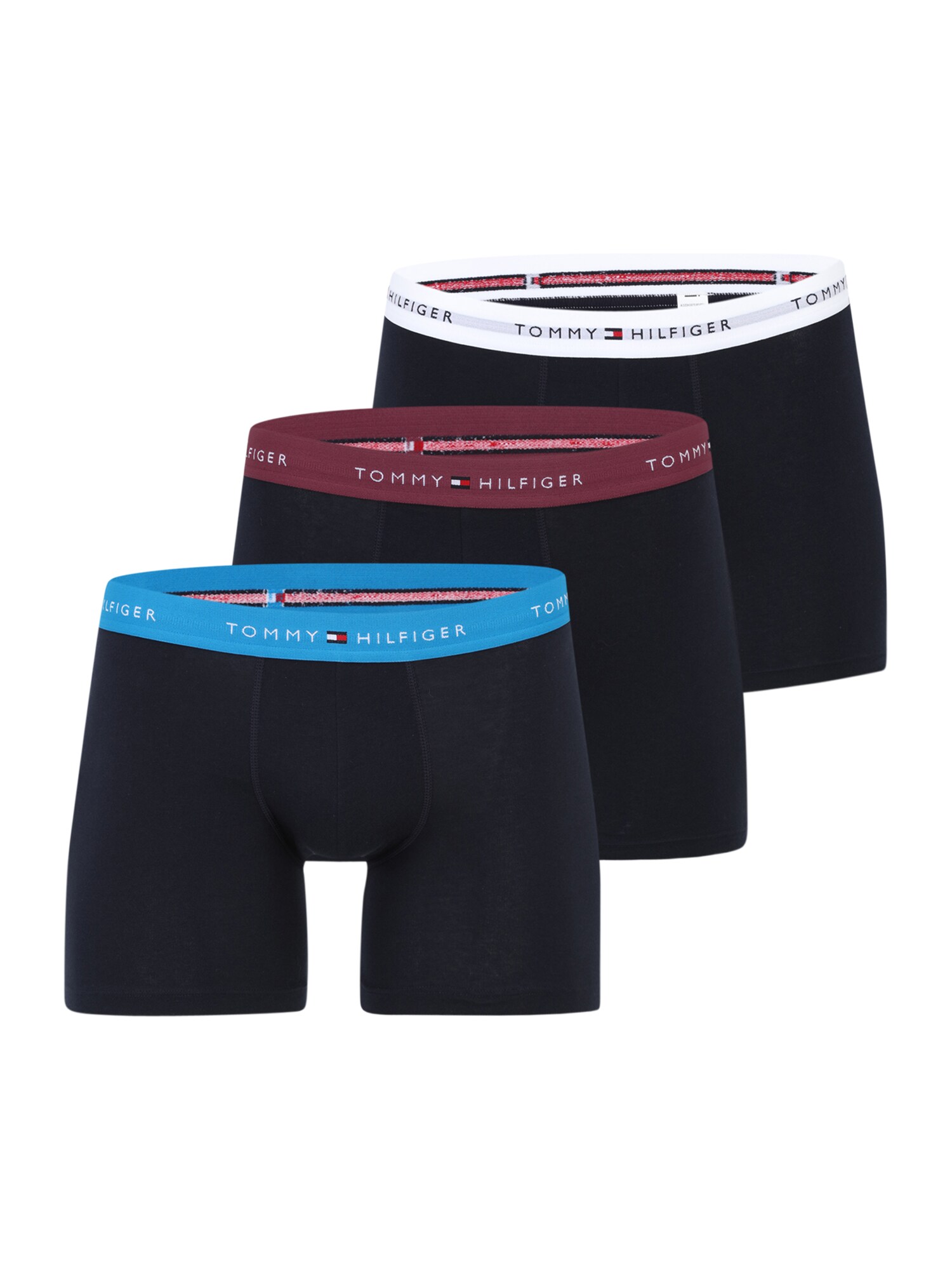 Tommy Hilfiger Underwear Boxerky 'Essential'  modrá / námornícka modrá / baklažánová / biela