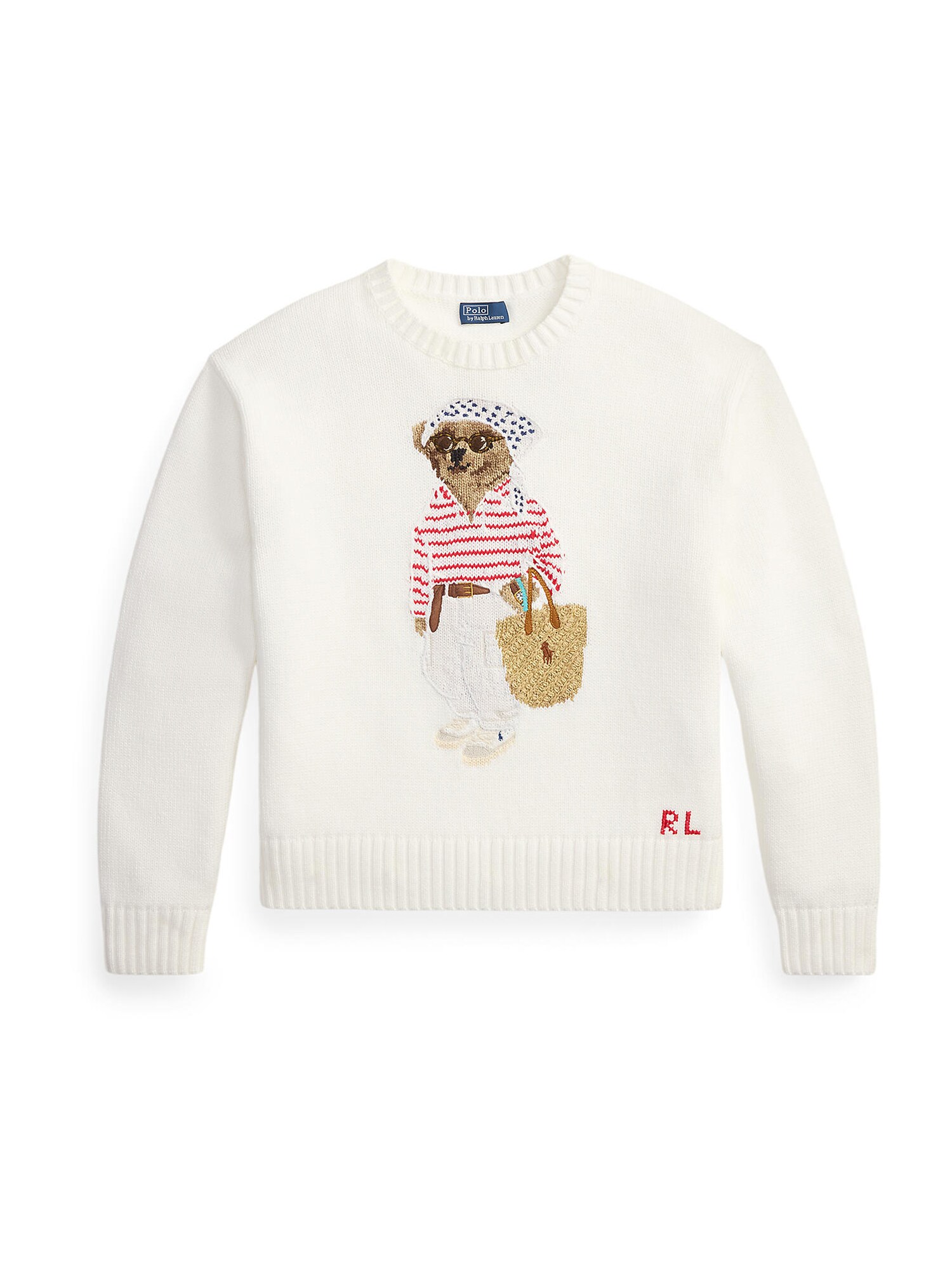 Polo Ralph Lauren Pulover  maro / roșu / alb