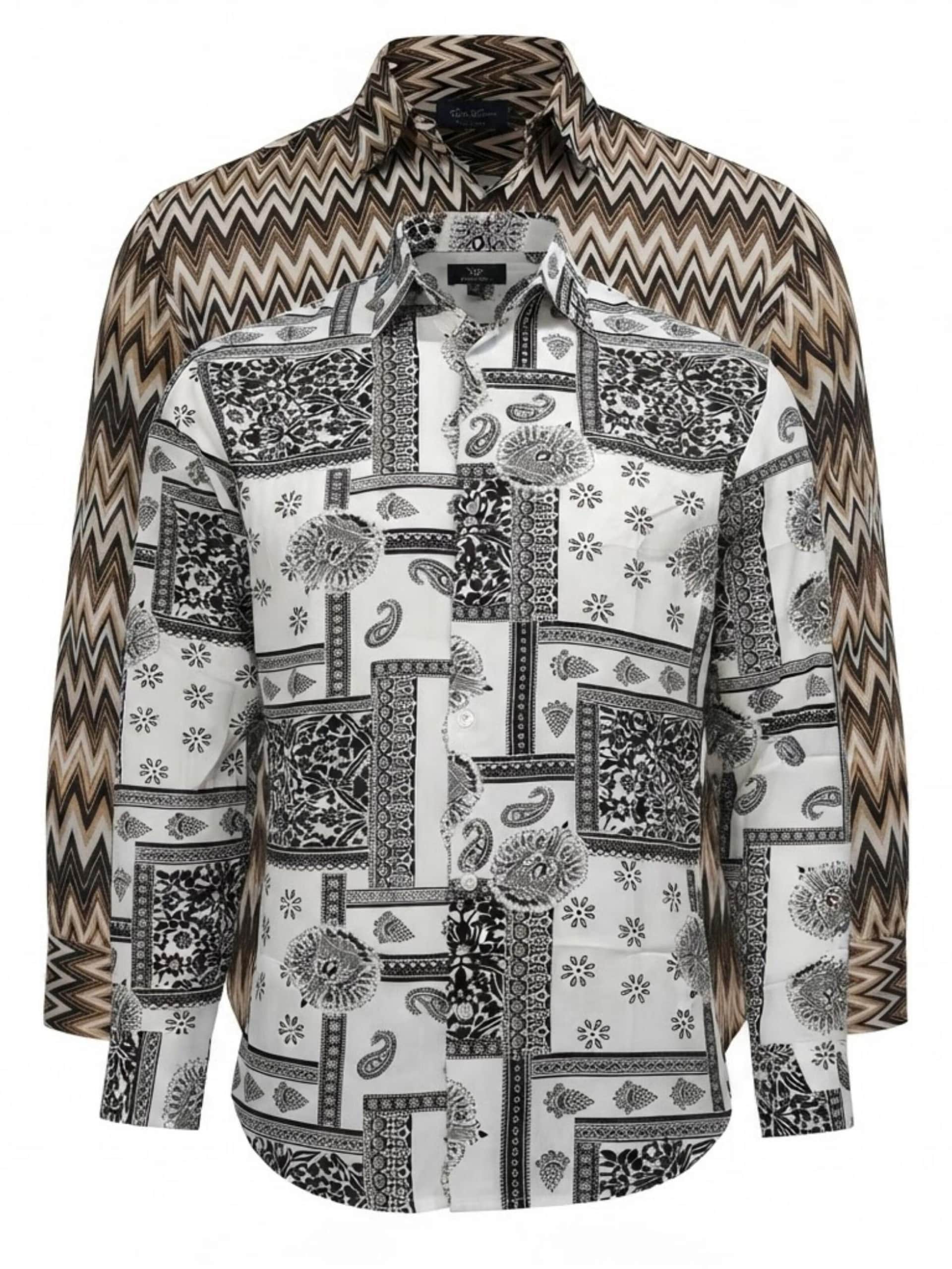 Radwa Skjorta 'Viscos floral pattern 2pc' herr