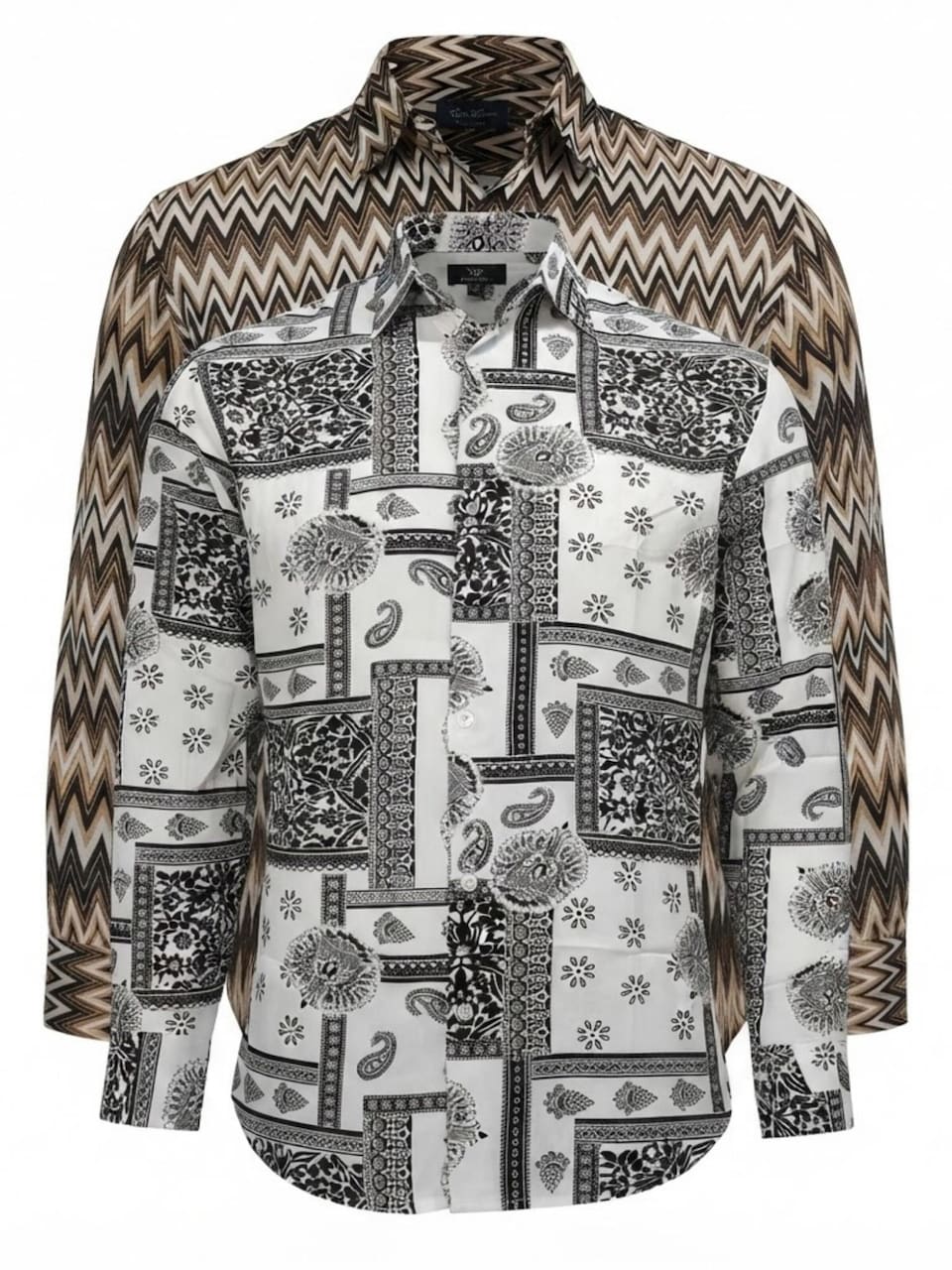 Skjorta 'Viscos floral pattern 2pc'