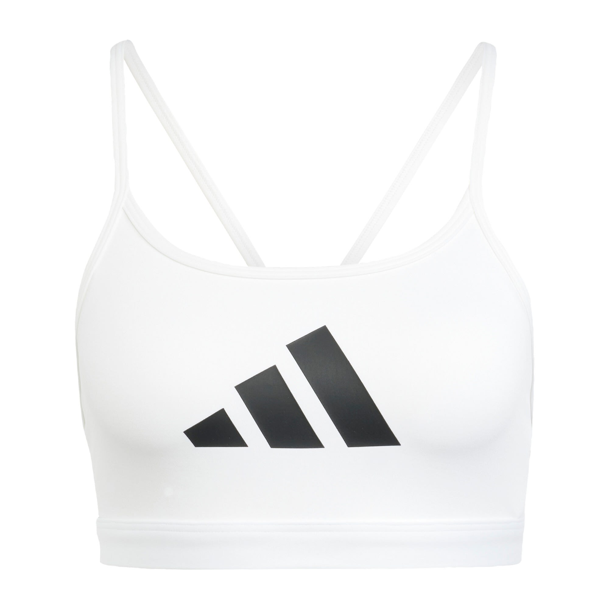 ADIDAS PERFORMANCE Sutien sport Aeroreact  negru / alb
