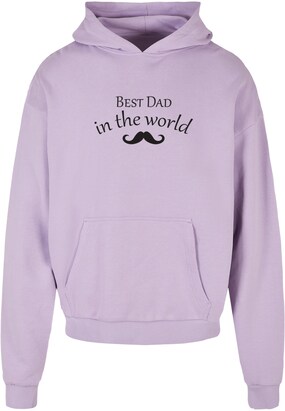 Merchcode Sweatshirt ‘Fathers Day – Best Dad In The World 2’ Lichtlila / Zwart