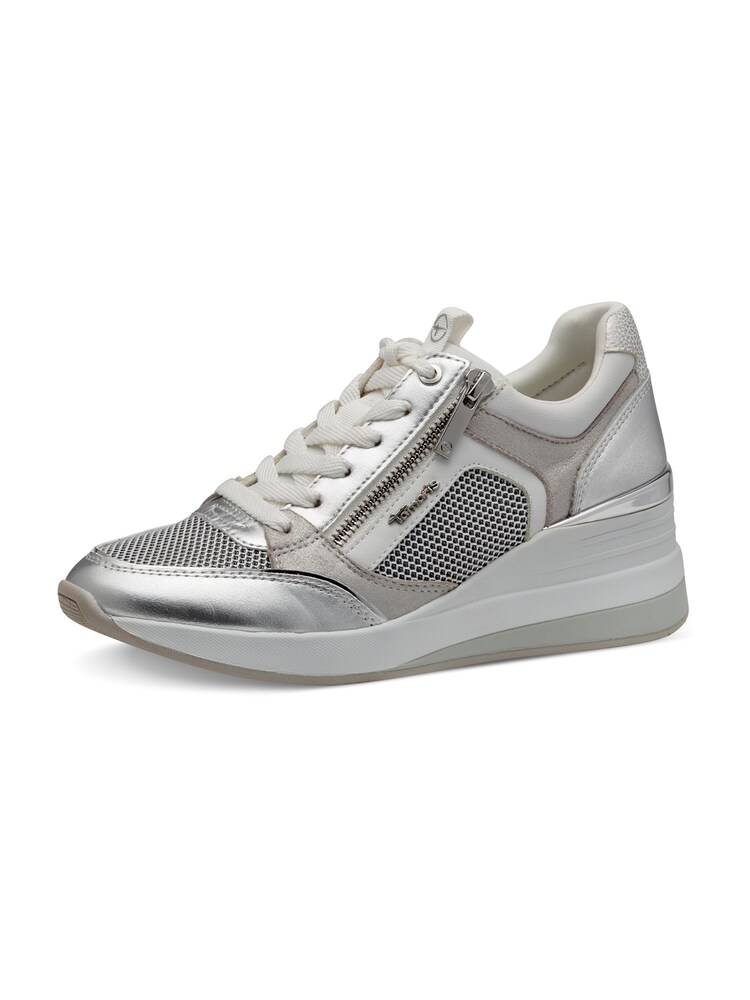 Tamaris Sneaker Damen Größe 40 grau / taupe / silber / weiß
