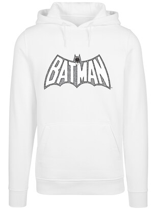 F4NT4STIC Sweatshirt ‘DC Comics Superhelden Batman Retro’ Grijs / Donkergrijs / Wit