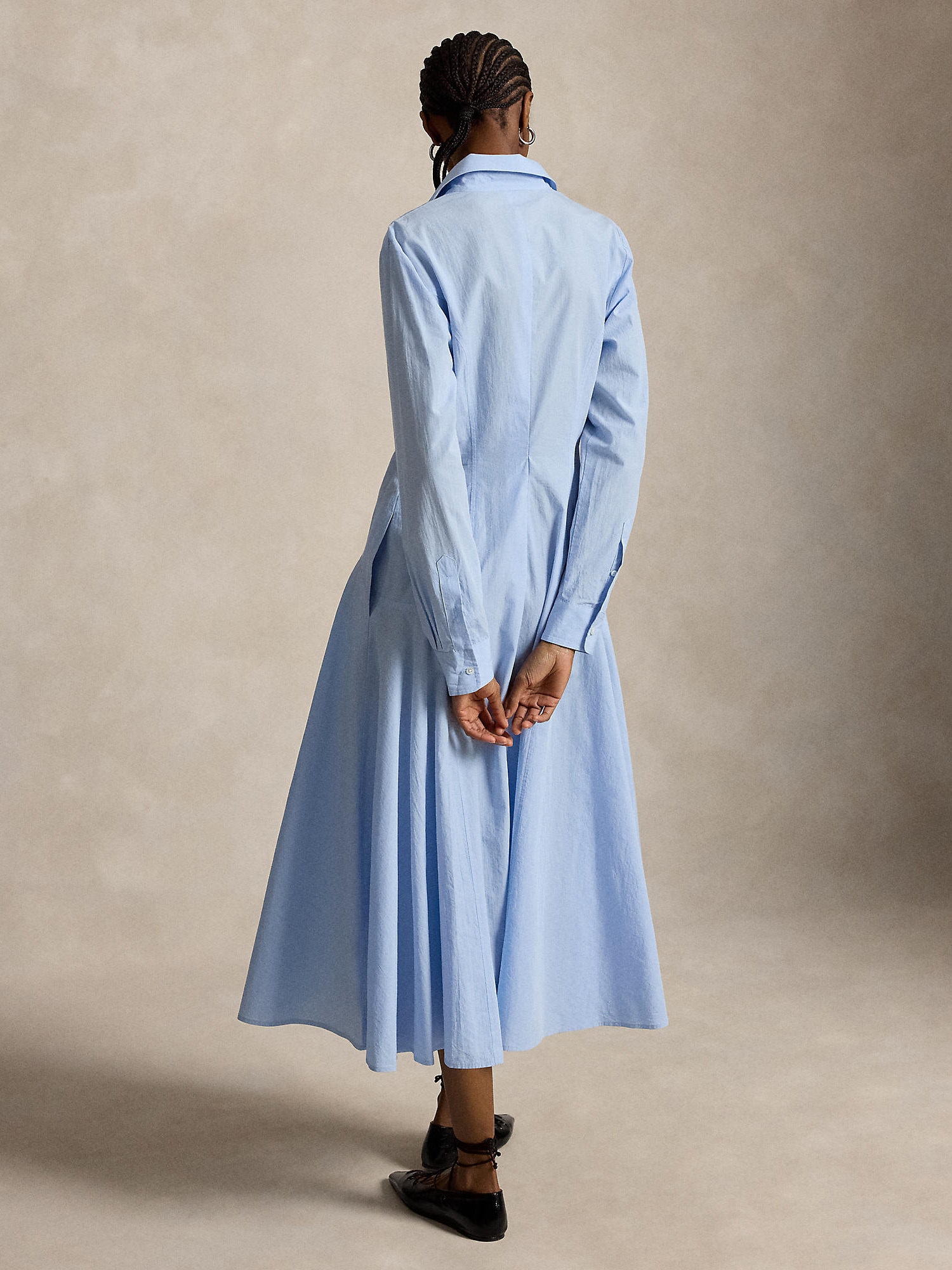 Polo Ralph Lauren Vestido camisero azul claro – imagen 7