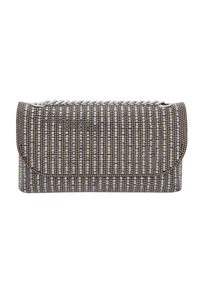 NAEMI Clutch Damen Größe One Size schwarz / silber