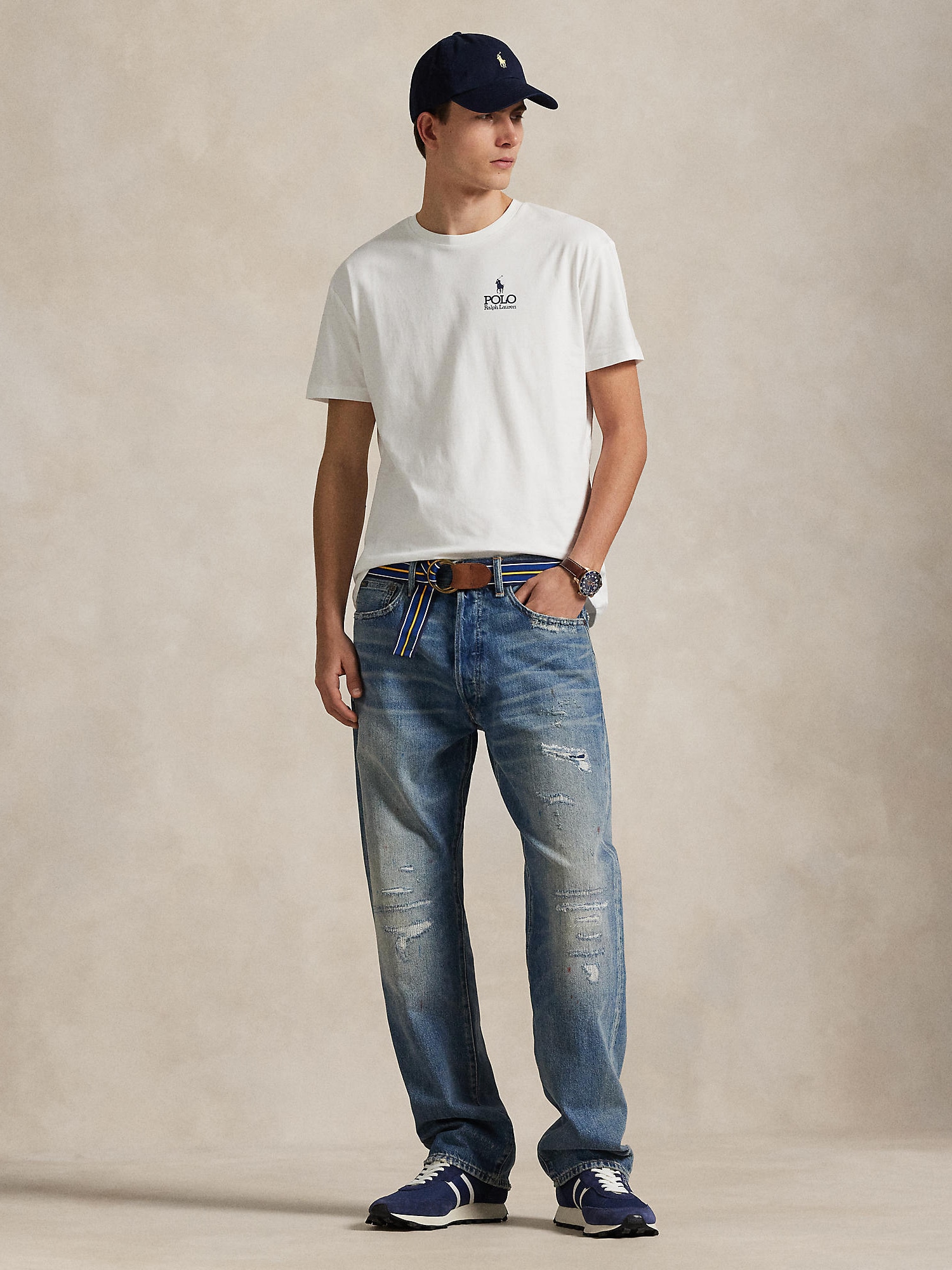 Polo Ralph Lauren Tričko námornícka modrá / biela (obrázok 4)