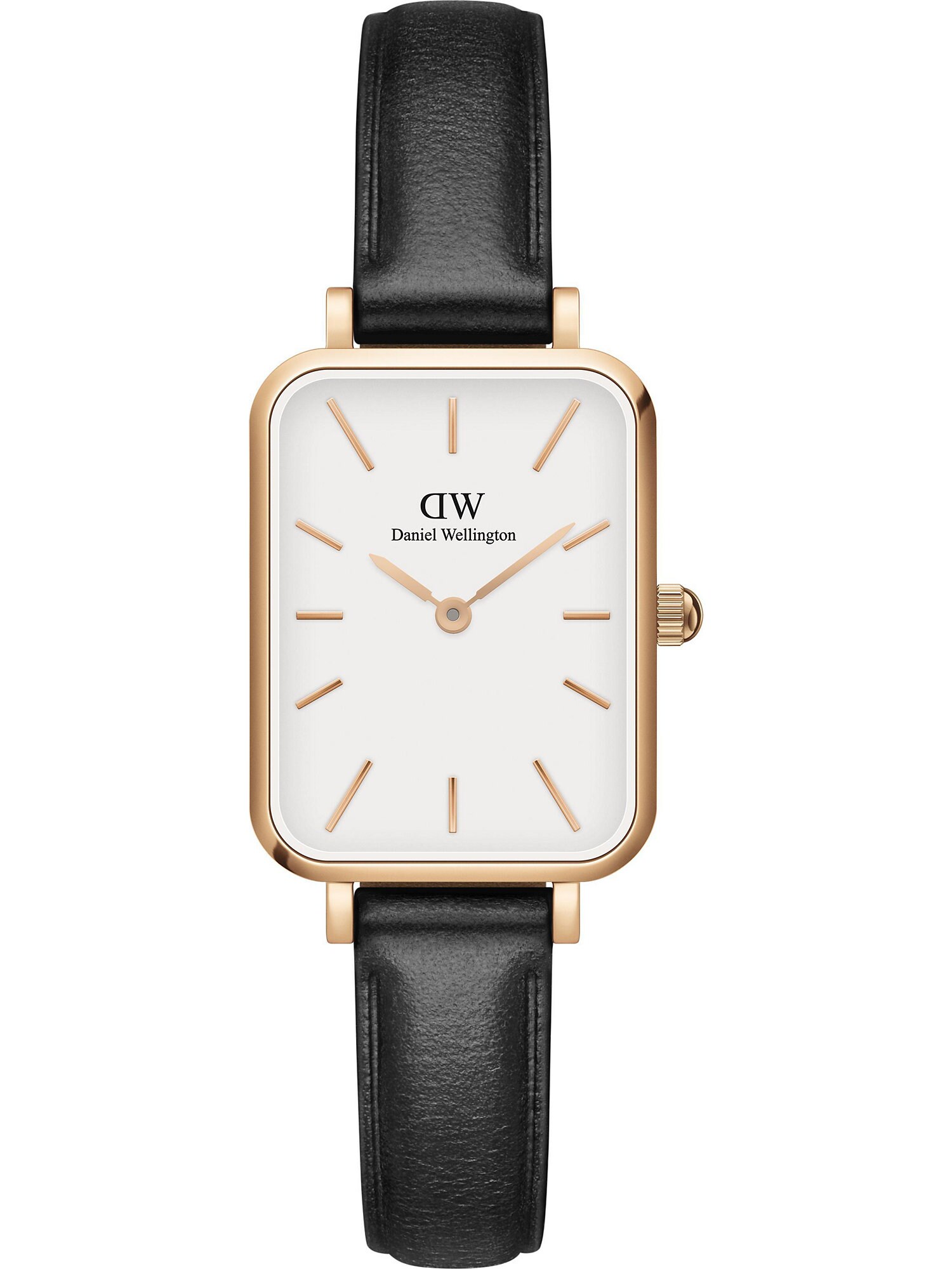 Daniel Wellington Analoginis (įprasto dizaino) laikrodis 'Quadro Pressed Sheffield RG White' auksas / juoda / balta