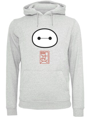 F4NT4STIC Sweatshirt ‘Big Hero 6 Baymax’ Bruin / Grijs gemêleerd / Zwart / Wit