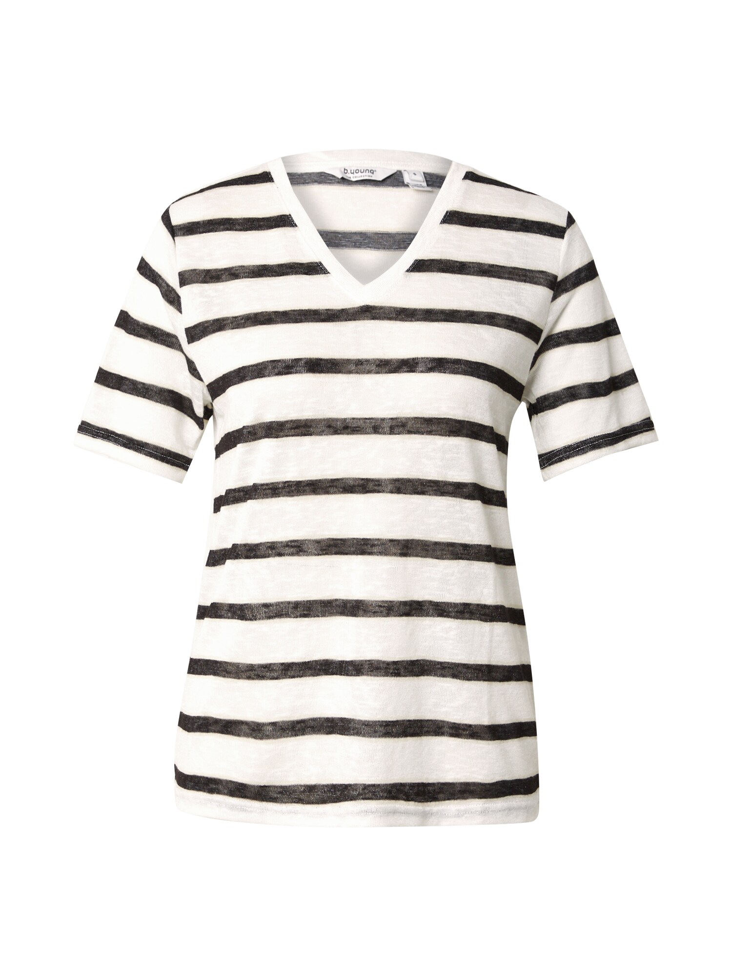 b.young Tricou BYSAKIA  negru / alb