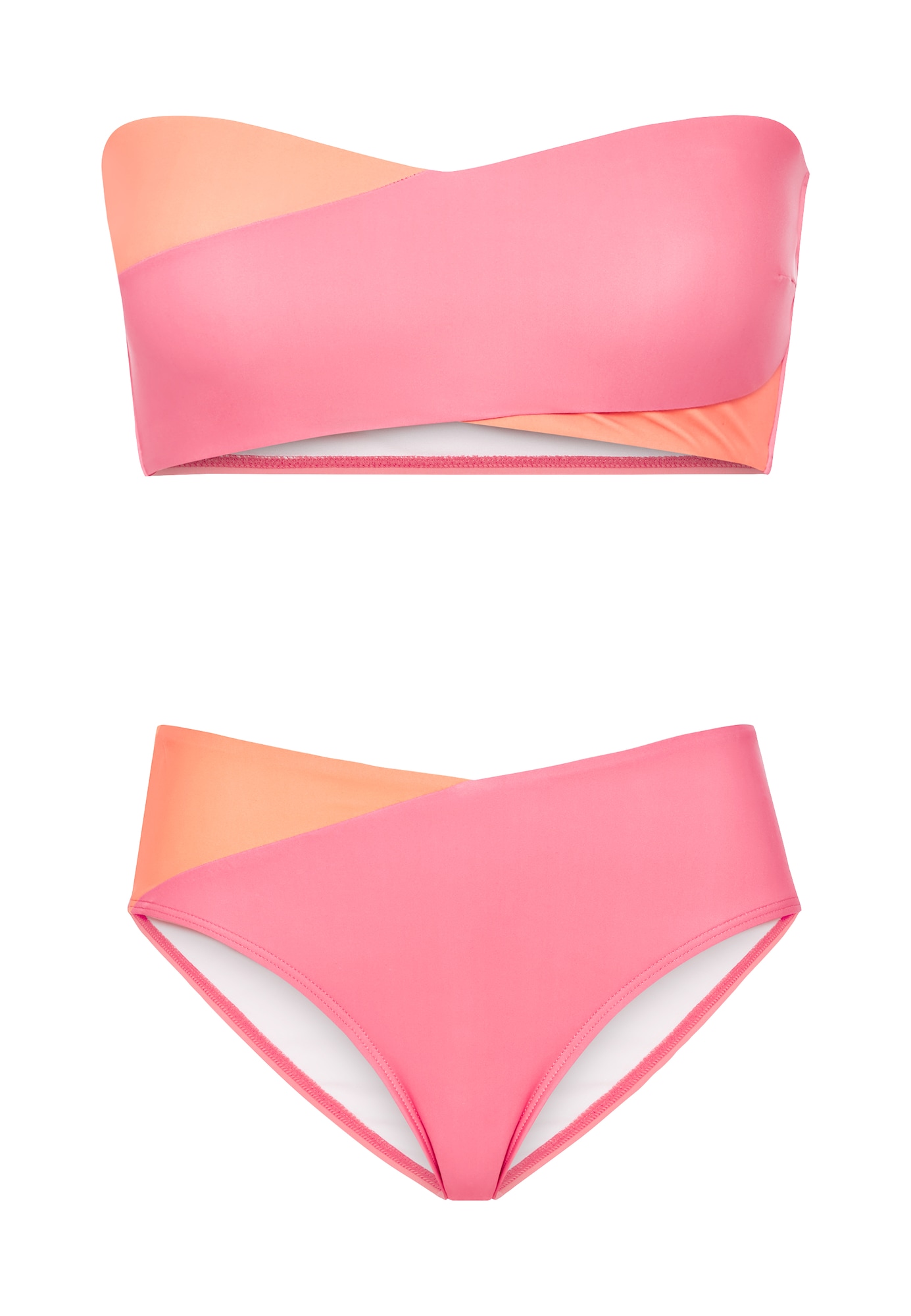LSCN by LASCANA Costum de baie două piese  portocaliu piersică / roz deschis