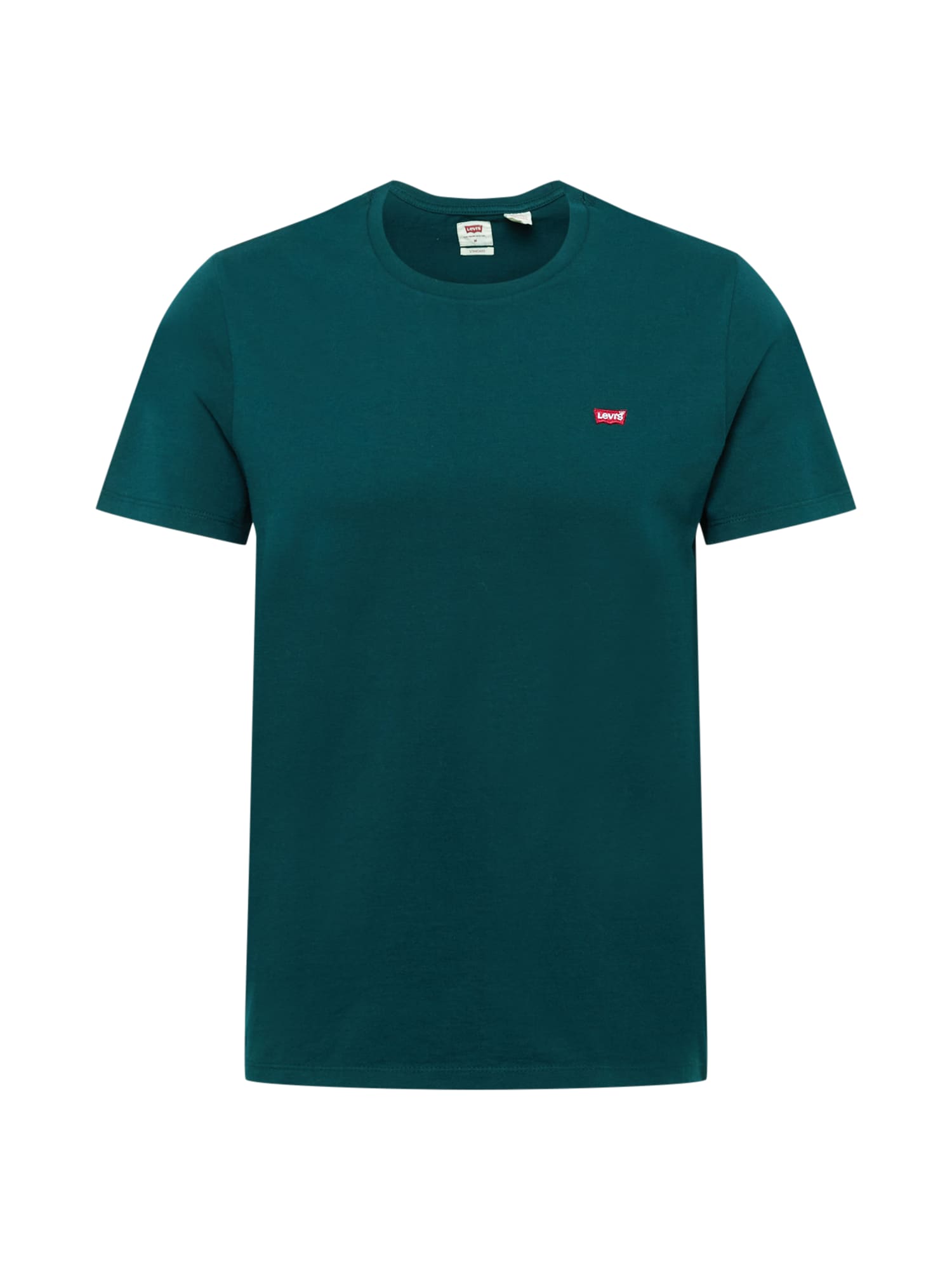 LEVIS ® Tricou Original Housemark verde smarald / roșu / alb