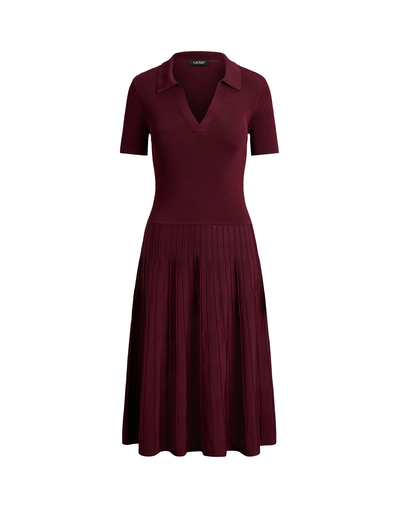 Lauren Ralph Lauren Rochie tricotat roşu închis