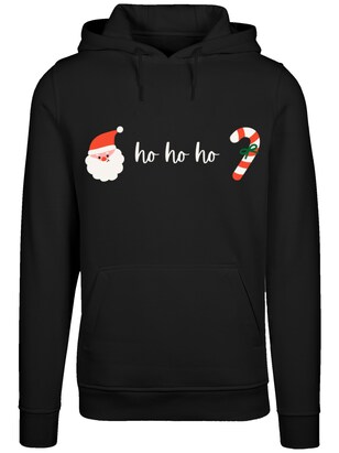 F4NT4STIC Sweatshirt ‘Weihnachten Ho Ho Ho’ Vuurrood / Zwart / Wit