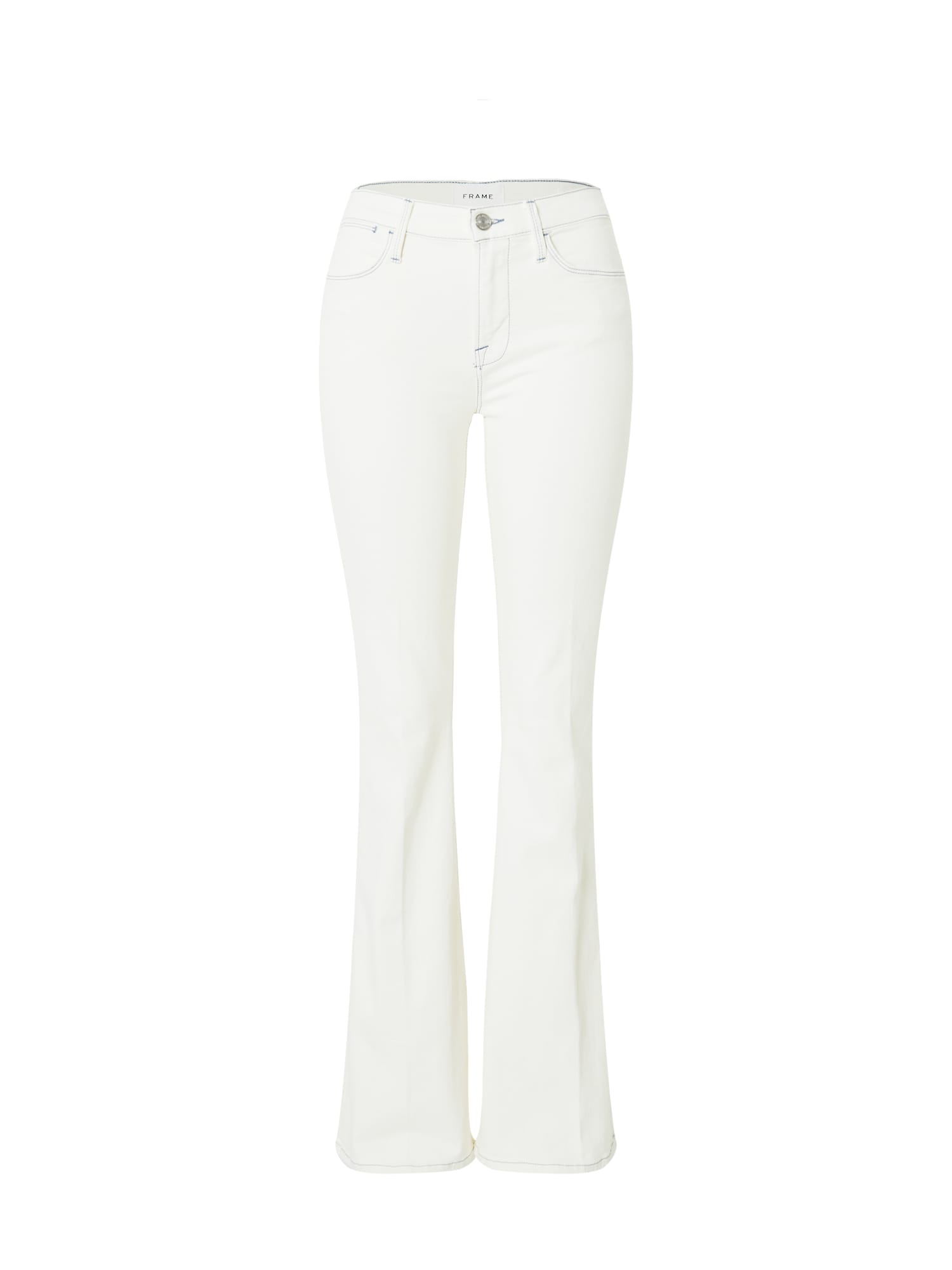 FRAME Džinsai balto džinso spalva