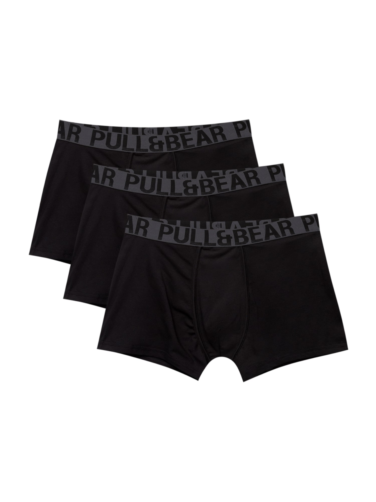 Pull&Bear Boxeri  gri închis / negru