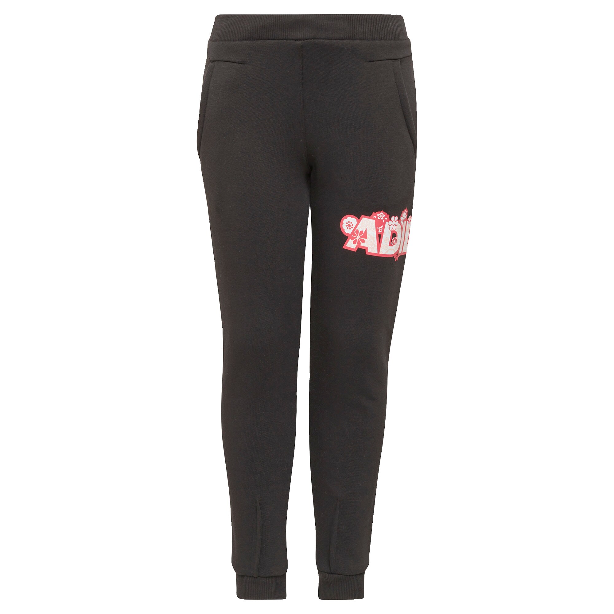 ADIDAS PERFORMANCE Sportinės kelnės  juoda / raudona / balta