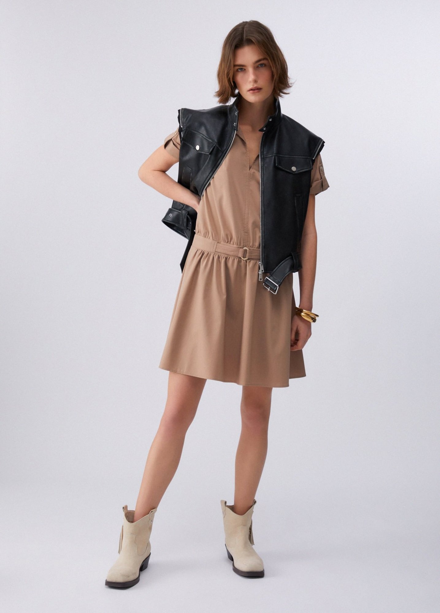 Liu Jo Vestido beige – imagen 4
