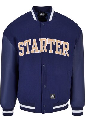 Starter Black Label Tussenjas Marine / Lichtoranje / Wit